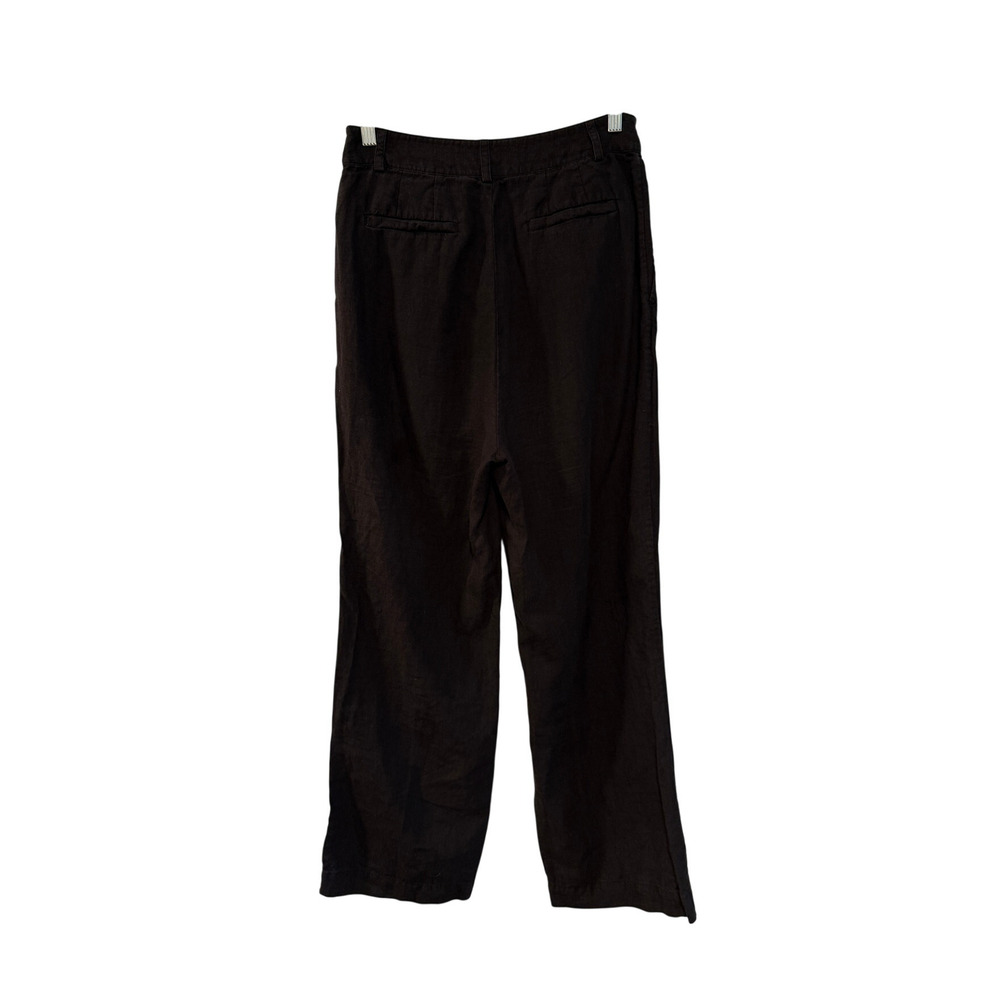 Jenni Kayne 2 Wide Leg Kyle Pants 100% Linen High Rise Pleated Casual Luxury - Picture 3 of 10